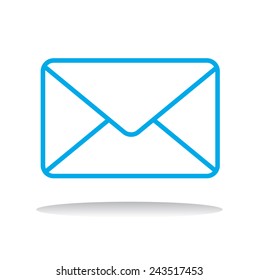 Concepto de ilustración del vector de medios en línea sobre mensajes de correo electrónico