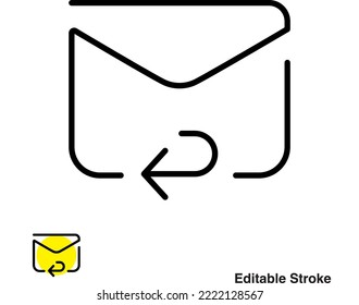 Email Message Envelope Outline Icon Eps