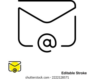 Email Message Envelope Outline Icon Eps