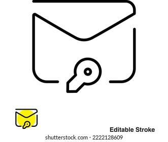 Email Message Envelope Outline Icon Eps