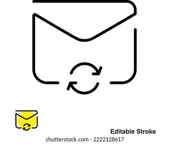 Email Message Envelope Outline Icon Eps
