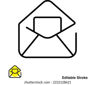 Email Message Envelope Outline Icon Eps