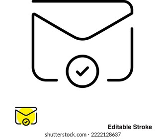 Email Message Envelope Outline Icon Eps
