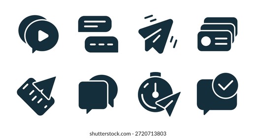 Correo electrónico y mensaje excelente icono de colección
