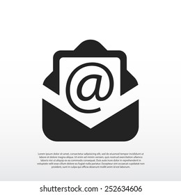 Email message flat icon