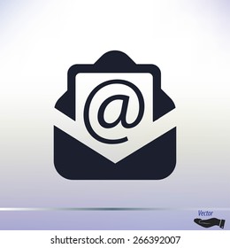Email message flat icon