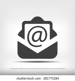 Email message flat icon