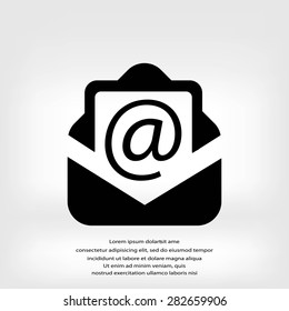 Email message flat icon