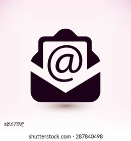 Email message flat icon