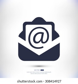 Email message flat icon