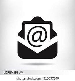 Email message flat icon