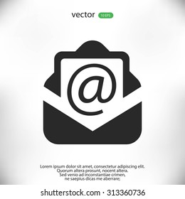 Email message flat icon