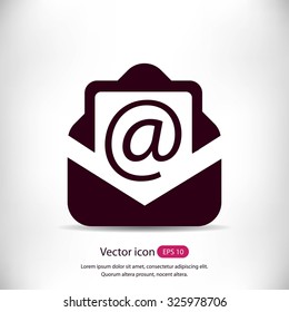 Email message flat icon