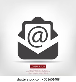 Email message flat icon