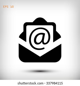 Email message flat icon