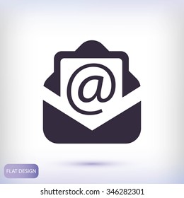 Email message flat icon