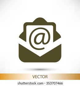 Email message flat icon