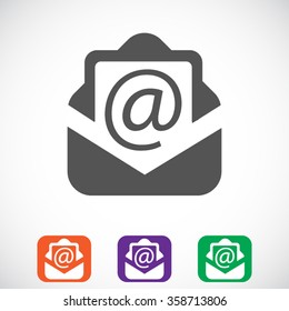 Email message flat icon