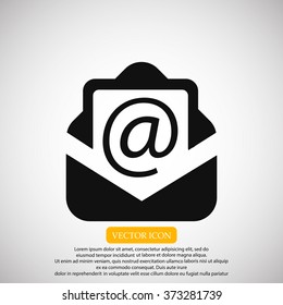 Email message flat icon