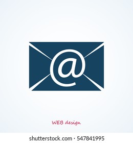 Email message flat icon, vector best flat icon, EPS