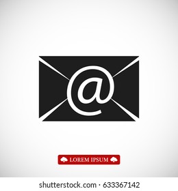 Email message flat icon, vector best flat icon, EPS