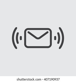 e-mail and message icon, e-mail delivery