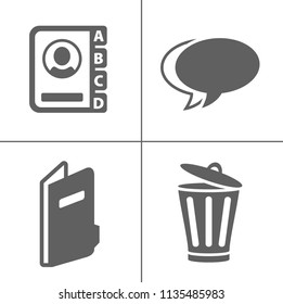 Email and message icon, envelope illustration - vector mail icon, send letter isolated