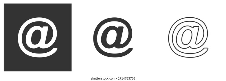 E-Mail-Symbol im flachen Stil. Mail-Dokument, Vektorgrafik auf weißem, isoliertem Hintergrund. Message Business-Konzept.