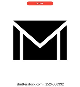 email message icon isolated sign symbol vector illustration - high quality black style vector icons
