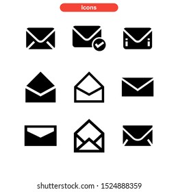 email message icon isolated sign symbol vector illustration - Collection of high quality black style vector icons
