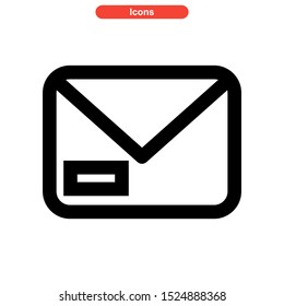 email message icon isolated sign symbol vector illustration - high quality black style vector icons
