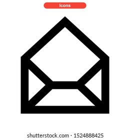 email message icon isolated sign symbol vector illustration - high quality black style vector icons
