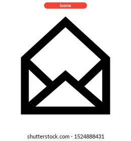 email message icon isolated sign symbol vector illustration - high quality black style vector icons
