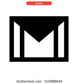 email message icon isolated sign symbol vector illustration - high quality black style vector icons
