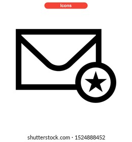 email message icon isolated sign symbol vector illustration - high quality black style vector icons
