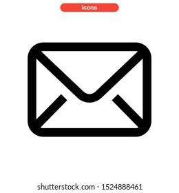 email message icon isolated sign symbol vector illustration - high quality black style vector icons
