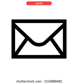 email message icon isolated sign symbol vector illustration - high quality black style vector icons
