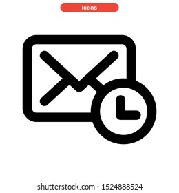 email message icon isolated sign symbol vector illustration - high quality black style vector icons
