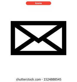 email message icon isolated sign symbol vector illustration - high quality black style vector icons
