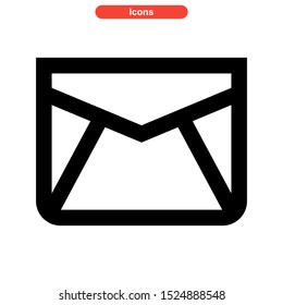 email message icon isolated sign symbol vector illustration - high quality black style vector icons
