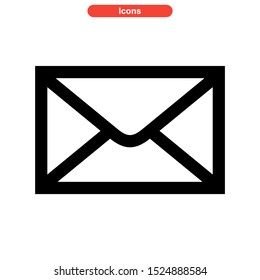 email message icon isolated sign symbol vector illustration - high quality black style vector icons
