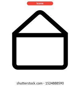 email message icon isolated sign symbol vector illustration - high quality black style vector icons
