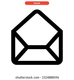 email message icon isolated sign symbol vector illustration - high quality black style vector icons
