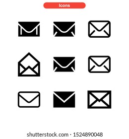email message icon isolated sign symbol vector illustration - Collection of high quality black style vector icons
