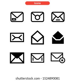email message icon isolated sign symbol vector illustration - Collection of high quality black style vector icons
