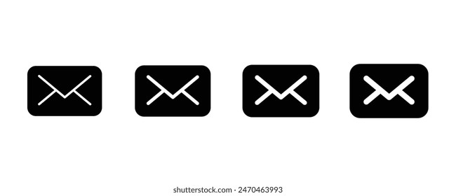 Email message icon. Mail icon button sign. Message icons buttons