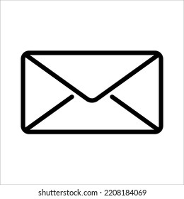 email message icon on white background