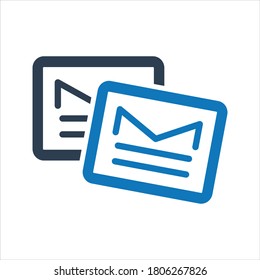 Email Message Icon. Message icon. Open message icon
