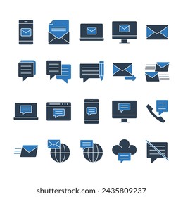  Email Message Icon Set Sign Symbol