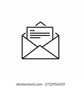 vetor de sinal de ícone de mensagem de email